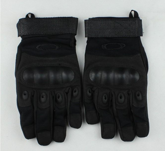 Outdoor sports military tactical gloves ergonomic full finger army black.