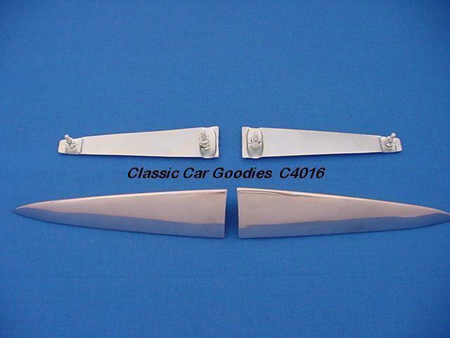 1950 Chevy Deluxe Trunk Fins Show Chrome Steel!, US $39.99, image 2