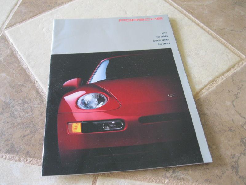 1992 92 porsche 968 928 gts 911 series sales brochure original
