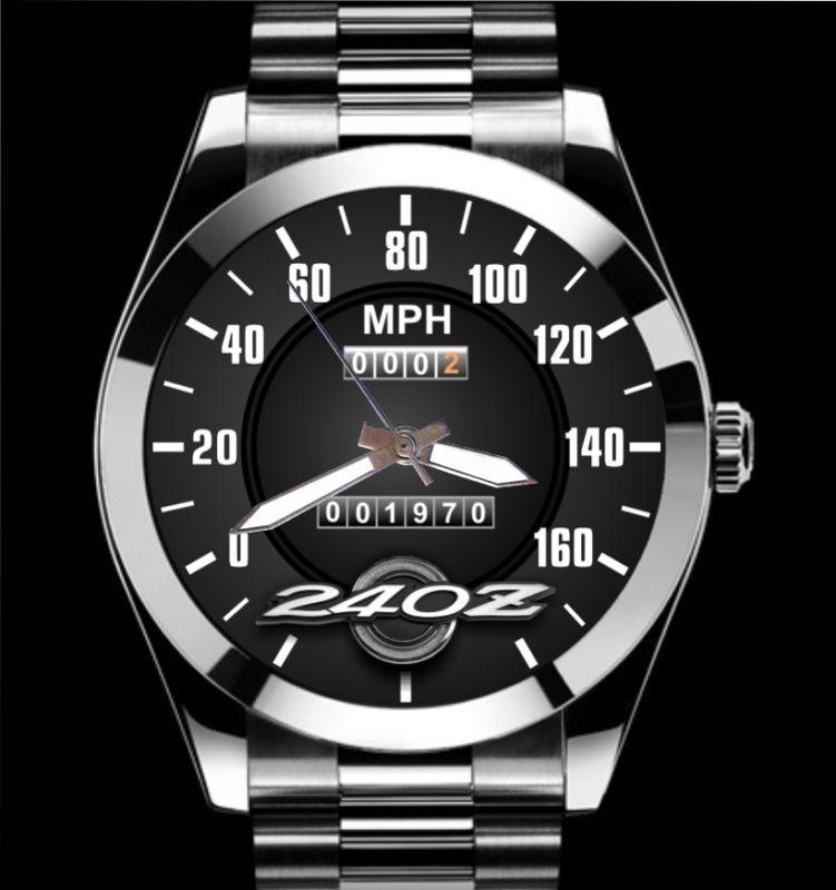 240z 1970 1971 1972 1973 datsun speedometer meter auto chrome stainless watch  