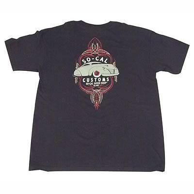 So-cal speed shop t-shirt cotton pre-shrunk so-cal customs logo black men's med
