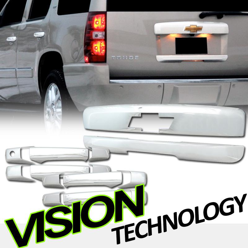 Find 14pc Set 0712 Chevy Tahoe/Suburban Chrome Door+Tailgate Trunk