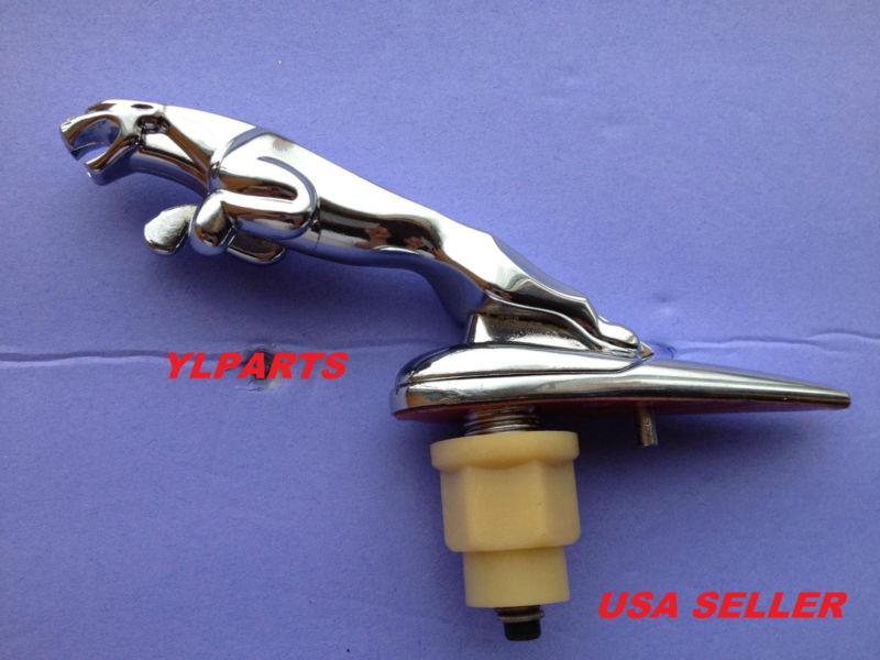 New jaguar hood ornament leaper chrome logo emblem badge hood s x-type xj8 xj6 