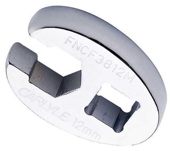 Carlyle hand tools cht fncf3812m - wrench, flarenut crow's foot; 12 mm; 6; po...
