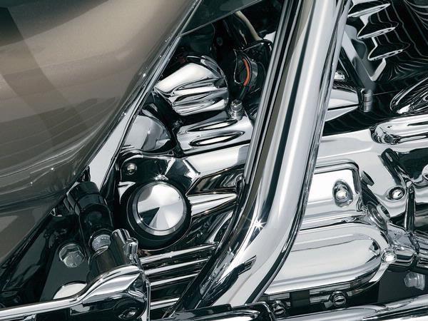 Harley davidson 1993-2006 road glide chrome oil filler spout cover
