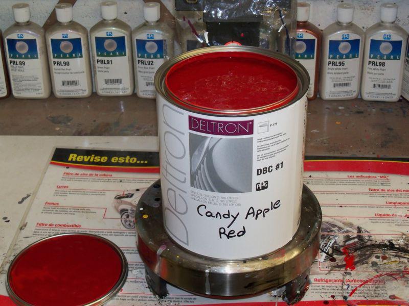 Ppg deltron 2000 dbc71528 candy apple red ford code 2e urethane basecoat paint