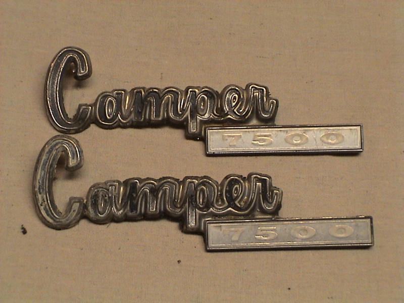 1973 dodge adventurer camper 7500 fender emblems used mopar