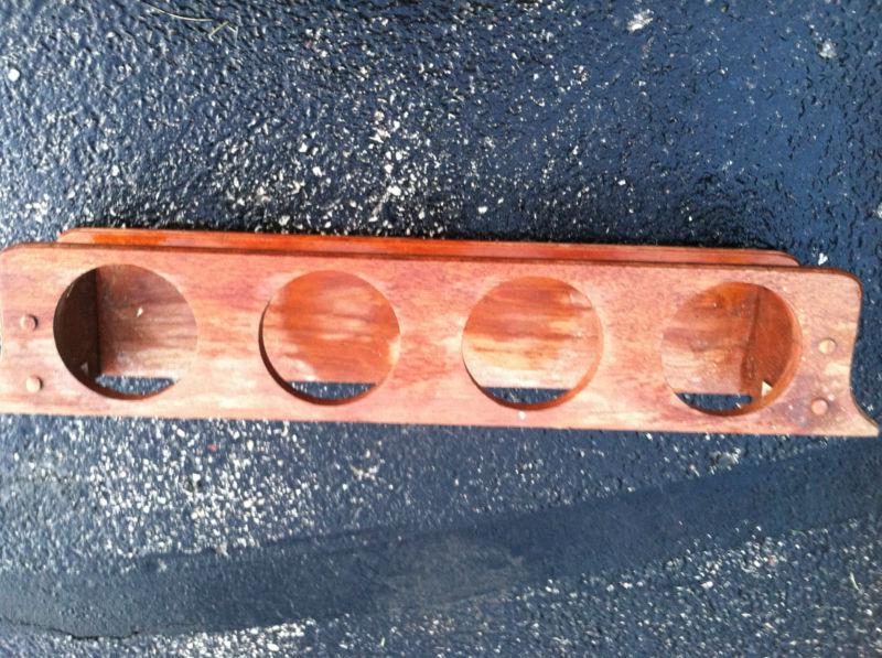 Teak bottle/cup holder