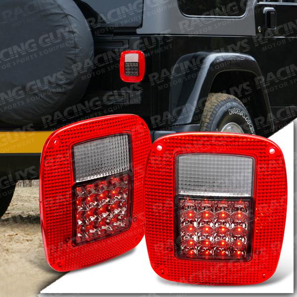 Find JEEP WRANGLER 8706 LED REAR TAIL BRAKE SIGNAL LIGHTS TJ CJ YJ