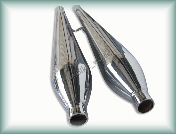 Honda super hawk 250 305 cb72 cb77 exaust muffler set 1pair