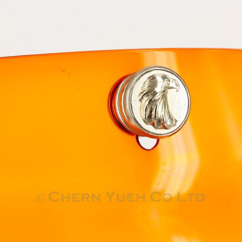 Silver eagle snaps bubble shield visor face mask uv orange gradient for helmets
