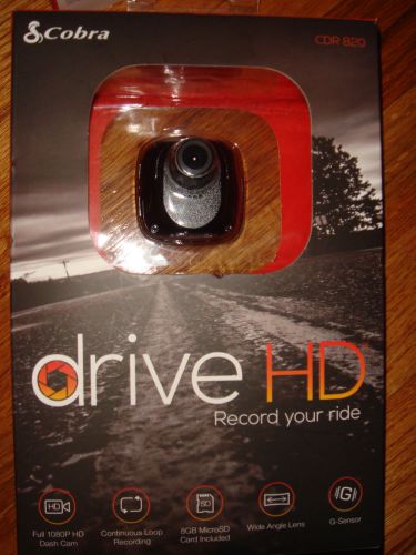 Cobra electronics cdr 820 ultra compact drive hd dash cam- brand new &amp; sealed!!!