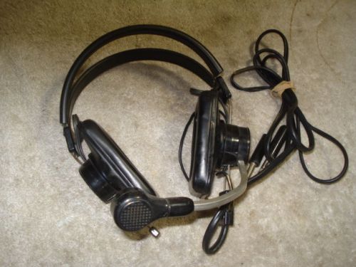 Telex mrb 600 vintage aviation aviator pilot flight headset