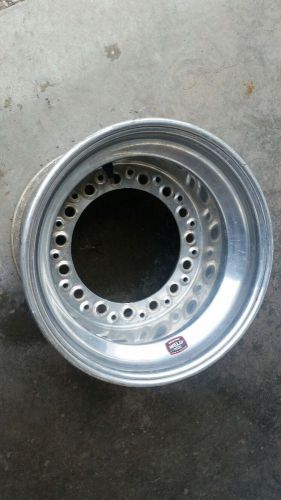 Weld non beedlock aluminum wheel dirt late model crate model wide 5