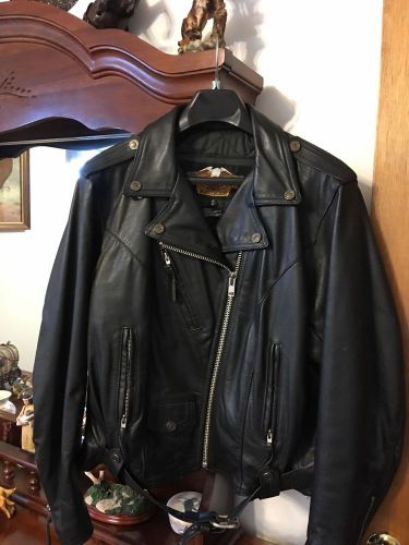 Women's harley davidson leather jacket--xl