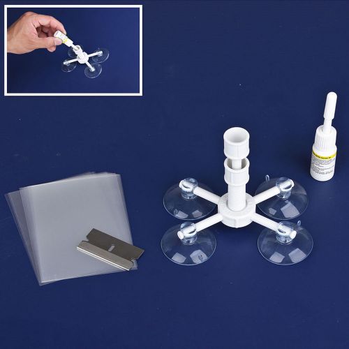 Diy car suv windscreen windshield glass chip &amp; crack star bullseye repairing kit