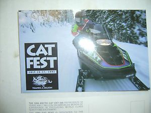 Vintage arctic cat cat-fest 1993 collectible event postcard 2 pack no reserve!!