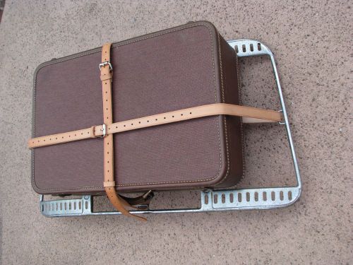 Hand made in the usa leather luggage straps for porsche 356 reutter trunk rack