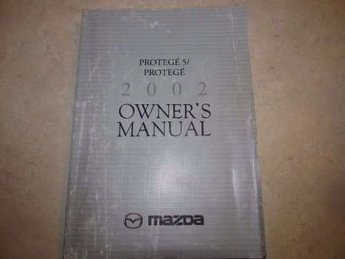 2002 mazda protege 5 , protege owner&#039;s manual. good used condition