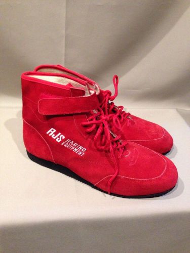 New!! rjs racing equipment driving shoes boots red sizes 14 racing mid top shoes