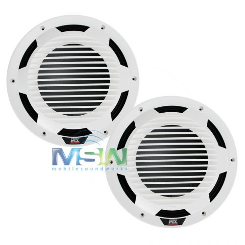 (2) mtx wet124-w 12" single 4-ohm marine boat audio subwoofers subs white *pair*