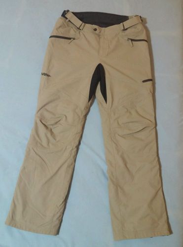 Fieldsheer hydro tour motorcycle riding pants w/quilted liner men's large sand