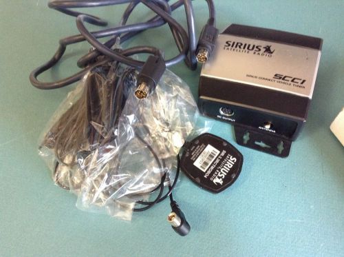 Used sirius scc1 satellite radio universal car tuner/ antenna/ w 8pin , mount br