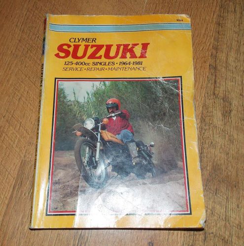 Vintage clymer 1964-1981 suzuki 125-400cc singles repair shop service manual