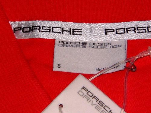 Porsche design driver's selection nos red polo usa:small, euro:medium nibwt
