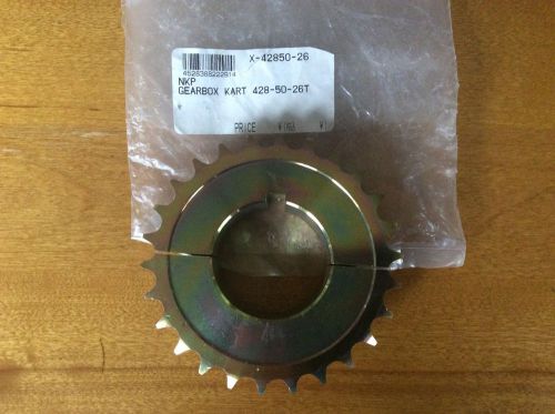 428 steel 2 piece axel sprocket 50mm 26t nkp
