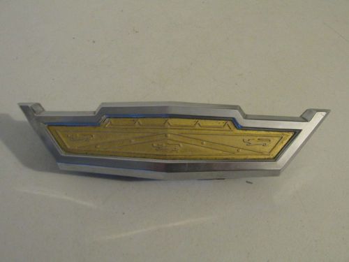 Original vintage 1963 ford galaxie hood release handel emblem