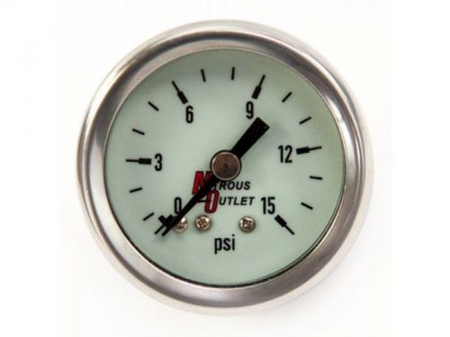 Nitrous outlet 00-63003 0-15psi fuel pressure gauge