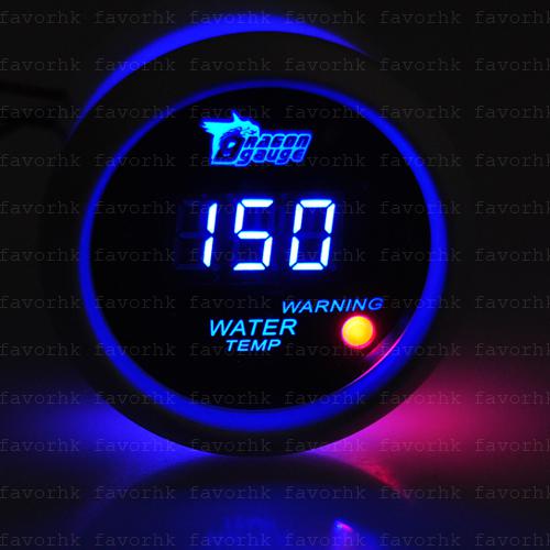New 2" 52mm blue digital water temp temperature °c gauge meter car auto motor