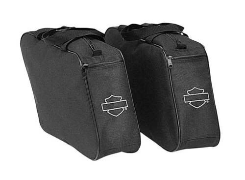 Harley davidson bar and shield zippered saddle bag liners 91959-97