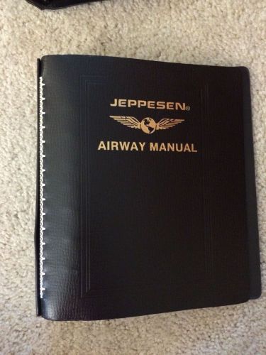 Jeppesen 2&#034; bonded leather airway manual
