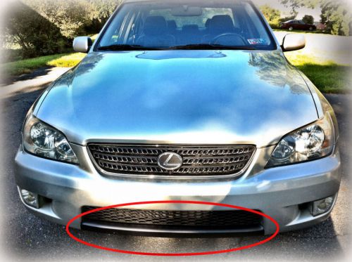 01- 05 is300 matte black front bumper graphic overlay lip splitter fits : lexus