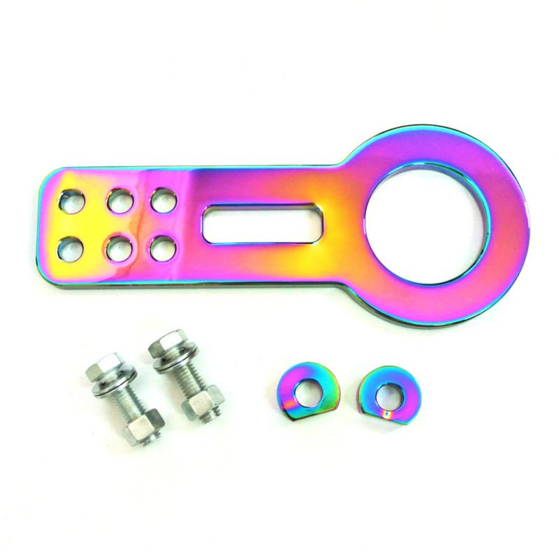 Universal aluminum alloy neon cnc tow towing hook front for japanese model car
