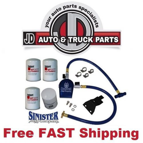 Find Sinister Coolant Filter System w/3 Fleetguard Filters; Powerstroke