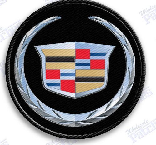 Cadillac   auto car iron on embroidery patch  2.0 x 2.0  inches escalade patches