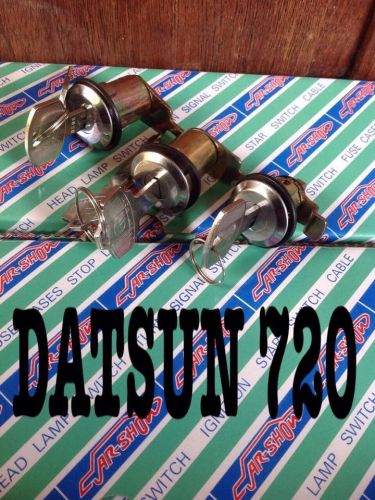 Datsun 720 truck door locks set &amp; gas door lock/new.