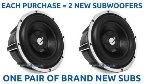 2) planet audio bbd12 1250w rms 12" dual 4-ohm car subwoofers car audio subs