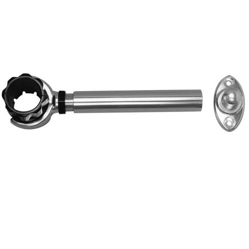 Rupp threaded antenna support w/6" flat mount &amp; 1.5" collar