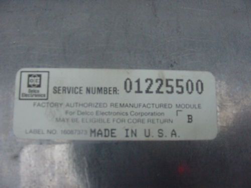 1982 Cadillac Computer GM # 1225500 - 4.1V6, US $25.00, image 2