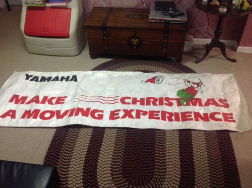 Yamaha banner. garage. man cave. vintage oem.