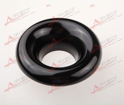 3"76.2mm universal velocity stack for cold engine air intake/turbo horn black b