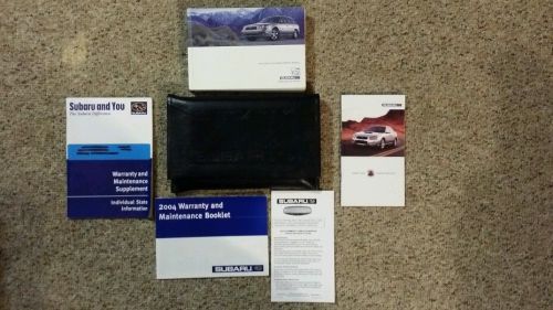 2004 subaru legacy and outback owners manual set with case!!!