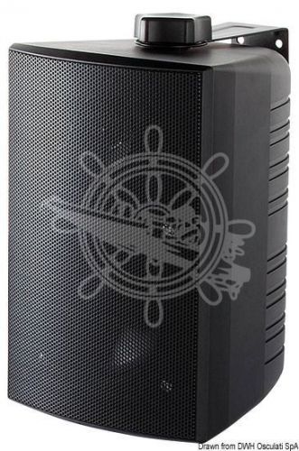 Osculati black low magnetic waterproof 120 watt two way stereo speaker