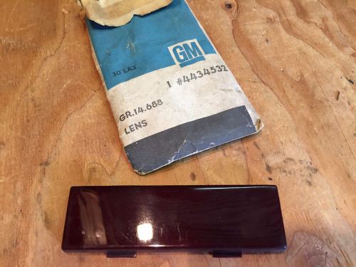 1964 1965 oldsmobile jetstar starfire 98 nos gm red courtesy light lens 4434532