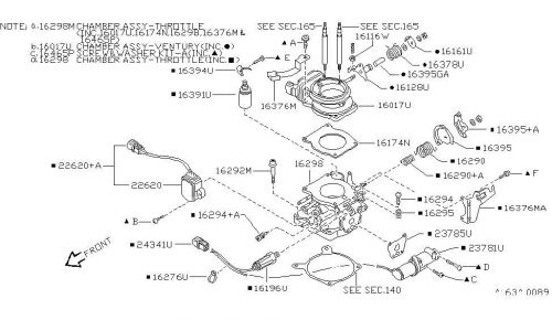 Nissan 226200s311 genuine oem throttle position sensor hardbody 1995-97