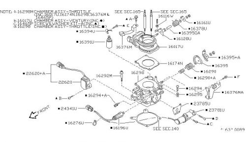 Nissan 226200s311 genuine oem throttle position sensor hardbody 1995-97